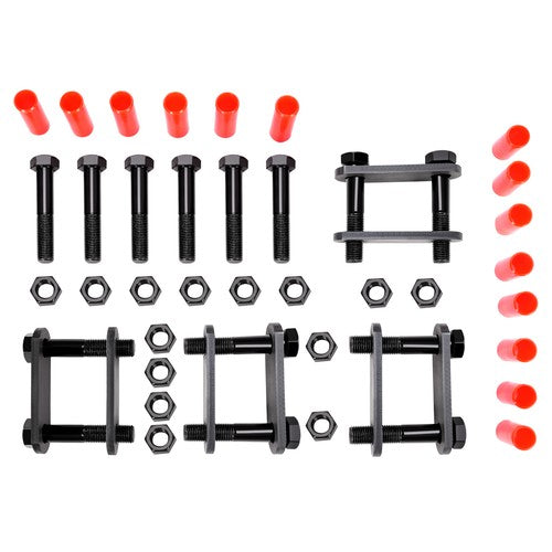 Heavy Duty Shackle Upgrade Kit for Tandem Axle Trailer Spring Suspension Rebuild