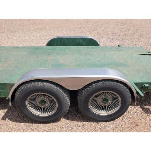 Tandem Teardrop Alloy Steel Fenders 66L x 18H x 9W for Enclosed Trailers