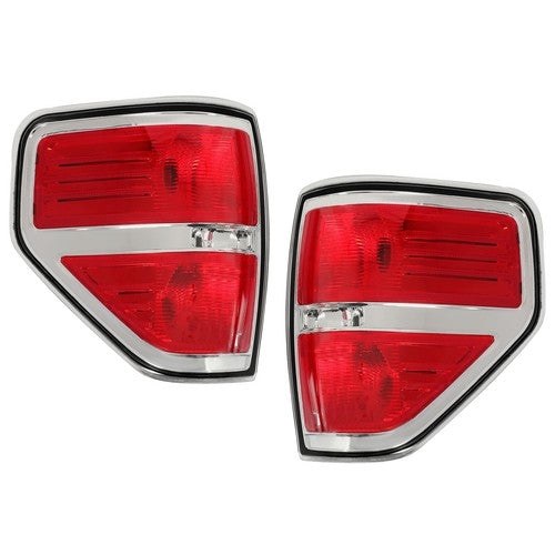 Rear Tail Lights Brake Lamps Assembly Kit for 2009-2014 Ford F-150 Pickup Truck