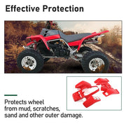 DURAFORCE Front + Rear Fender Plastic Body For 1987-2006 Yamaha Banshee 350 YFZ350 （Red）