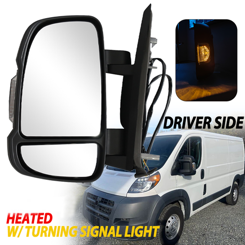 DURAFORCE For 2014-2023 Ram ProMaster 1500 2500 3500 Door Mirror W/Temperature Sensor LH
