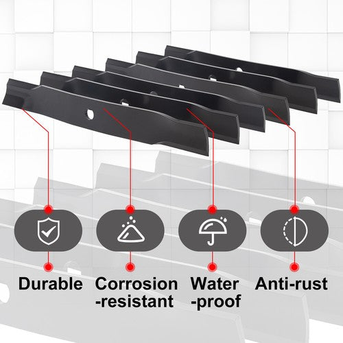 DURAFORCE 12 Mower Blades Fit John Deere #TCU15881 737 757 777 797 60" Decks #M131958