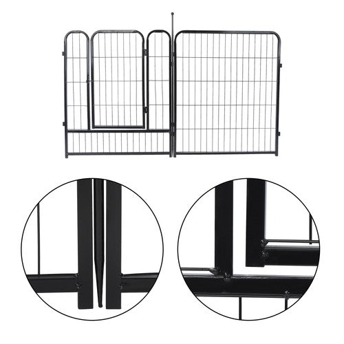 DURAFORCE 24 Panels 32x26 inch Dog Playpen Crate Fence Pet PlayPen Exercise Cage