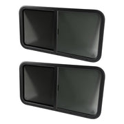 DURAFORCE 2PCS 42" W x 22" H RV Window Horizontal Slider For Camper Cargo Trailer W/Trim