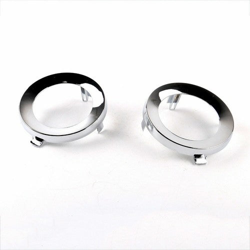 DURAFORCE Pair Front Chrome Fog Light Trim Lamp Cover for 2009-2013 Subaru Forester