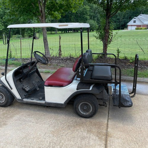 DURAFORCE For EZGO Medalist/TXT 1995-UP Golf Cart Black Rear Flip Seat Kit W/ Grab Bar