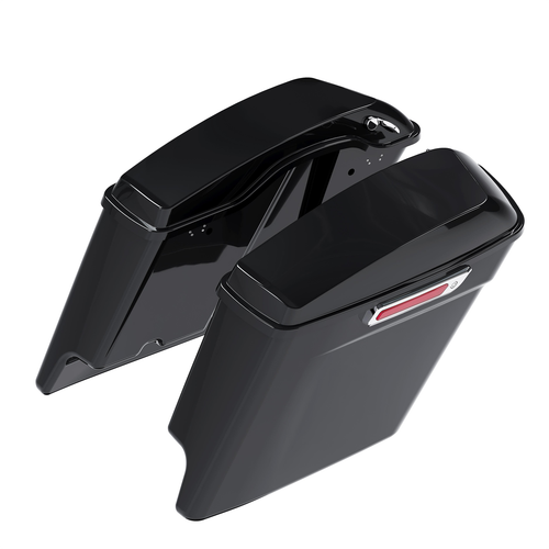 DURAFORCE 5" Stretched Hard Saddlebags For Harley Electra Road Street Glide Dyna 1993-2013