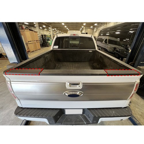 Flex Step Side Tailgate Molding Covers for 09 14 Ford F 150 End Cap Trim 2Pcs