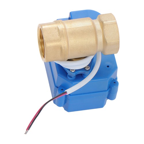 DURAFORCE Solid Motorized Ball Valve 3/4in Standard Port Brass 9-24V NC Auto Return