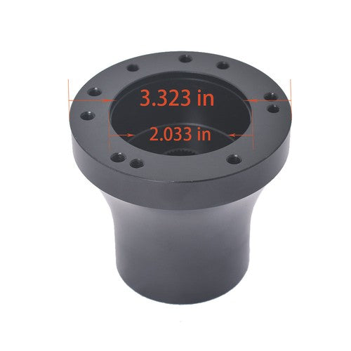 DURAFORCE Steering Wheel Hub Adapter 5/6 Hole 1985-2019 For Club Car DS Golf Cart Black US