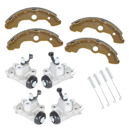 DURAFORCE For Honda Foreman 450 TRX450 TRX450ES 4× Brake Wheel Cylinders with Shoes