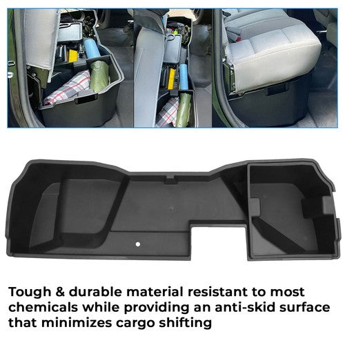 Underseat Storage Box for 14-19 Silverado Sierra 1500 2500HD Extended Double Cab