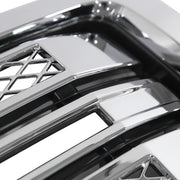 DURAFORCE Front Bumper Upper Grille Chrome For 2009-2014 Ford F150 F-150 Platinum Style