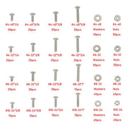 DURAFORCE 700Piece Nuts and Bolts Assortment Kit 4-40#6-32#8-32#10-24 Phillips Pan Head