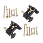 DURAFORCE 2 Pack 1.5" Wide x 7.5' Long Ladder Rack Ratchet Straps 1.4" Black Square Tube