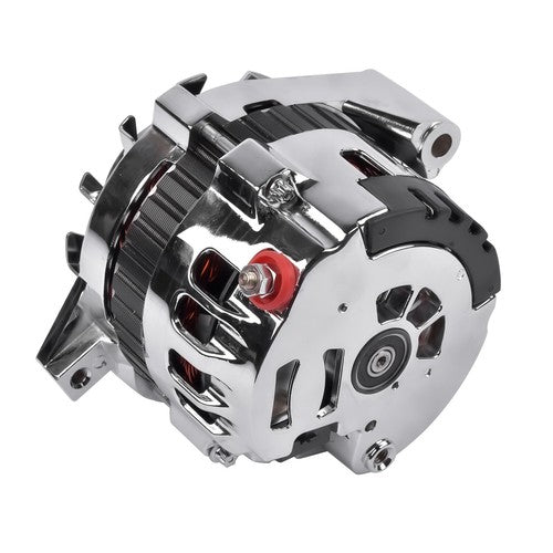 DURAFORCE 180A Chrome Alternator CS130 Style V-Belt Pulley for Chevy GM 7.4 5.0L 5.7L 6.2L