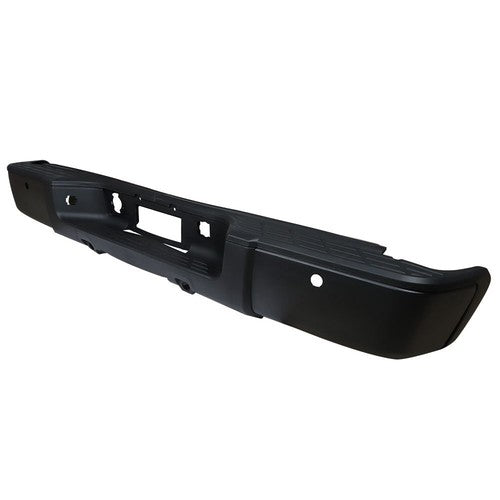 DURAFORCE Rear Step Bumper For 2007-2013 Chevrolet Silverado 1500 Black With Object Sensor