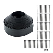 DURAFORCE 60pcs Anchoring Spik L-shaped 60FT Garden Edge Lawn Grass Stone Isolation Strip