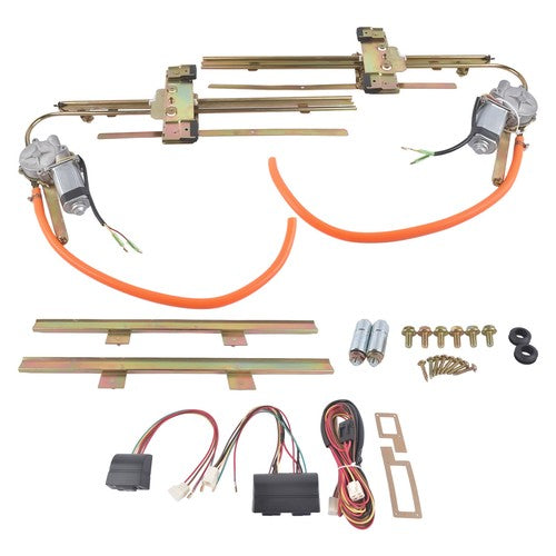 DURAFORCE Flat Glass Electric Power Window Kit with Switch U Wire It 2 Door Kit 7558925