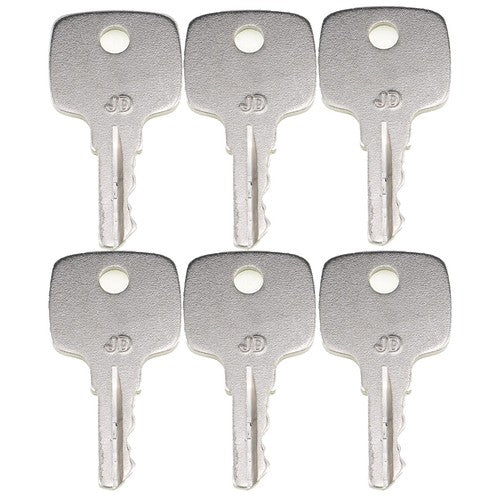 DURAFORCE (6) Keys for John Deere 710K 310K 401C 710J 315SJ 310SJ 410J 410K 210C 710D 510