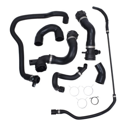 DURAFORCE 7 Hoses Radiator Coolant Water Hose Pipe Kit Fit For 07-11 BMW E90 128i 328i N51