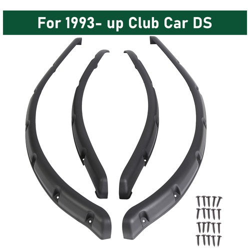 DURAFORCE For Club Car DS 1993 1994-UP Golf Cart Front Rear Fender Flares W/ Screws