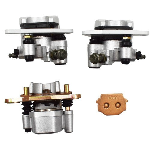 DURAFORCE Front Rear Brake Calipers for Suzuki Vinson 500 LTA 500 LT-F500 2002-2007 w/Pad