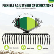 DURAFORCE For ATV UTV Lawn Garden Tractors 60" Landscape Rake W/1 Point Hitch Lift Steel