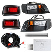 DURAFORCE For EZGO TXT Golf Cart Gas&Electric 12V LED Headlight & Tail Light Kit W/ Wire