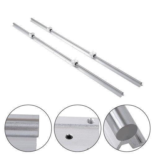 DURAFORCE 2Pcs SBR20-1800mm Linear Guide Rails with SBR20UU Bearing Blocks 4Pcs