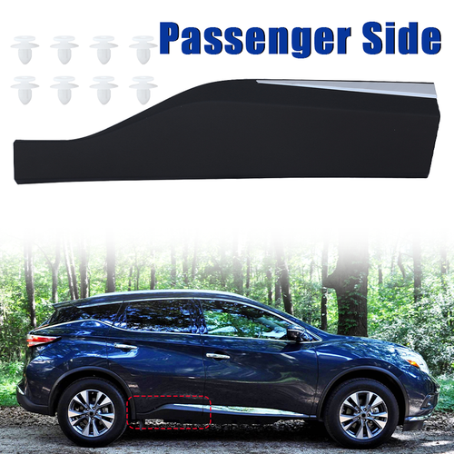 DURAFORCE Rear Passenger Side Door Lower Chrome Trim Molding For 2015-2021 Nissan Murano