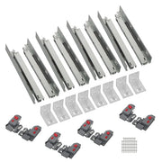 DURAFORCE 4 Pairs Undermount Drawer Slides 15 inch Undermount Soft Close Drawer Slides