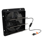 DURAFORCE Wall Mounted 10" Shutter Exhaust Fan With Switch & Insect Mesh Low Noise 980 CFM