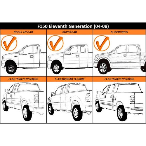 Tailgate for Ford F150 Styleside Fleetside 2004 2008