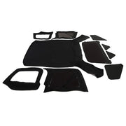 DURAFORCE 6pcs For 97-06 Jeep Wrangler TJ Replacement Front & Rear Soft Top + Upper Skins