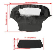 DURAFORCE Convertible Soft Top w/Window for 1994-1999 BMW E36 318i 323i 325i 328i M3 Black