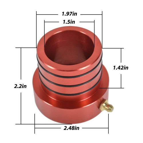 DURAFORCE 2PCS Red MG21103 Front Axle Tube Seal Pair For 87-17 Jeep Wrangler