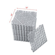 DURAFORCE 50PCS 12 x 12in Interlocking Drainage Floor Tiles Modular Interlocking Tile Gray