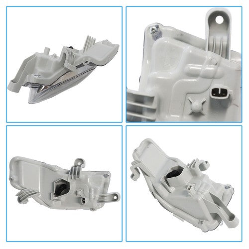 DURAFORCE Right+Left Side For 17-19 Toyota Corolla LE Fog Lights Assembly w/ Wiring+Switch