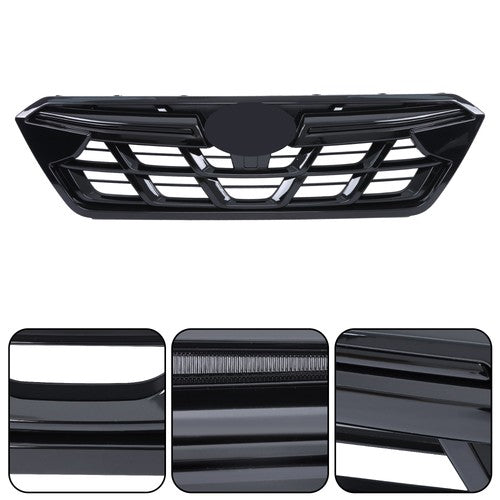 DURAFORCE Front Bumper Upper Grille Replacement Gloss Black For SUBARU Crosstrek 2021-2023