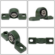 DURAFORCE 6PCS UCP202-10 Pillow Block Mounted Ball Bearing 5/8" Bore 2 Bolt Cast Iron Base