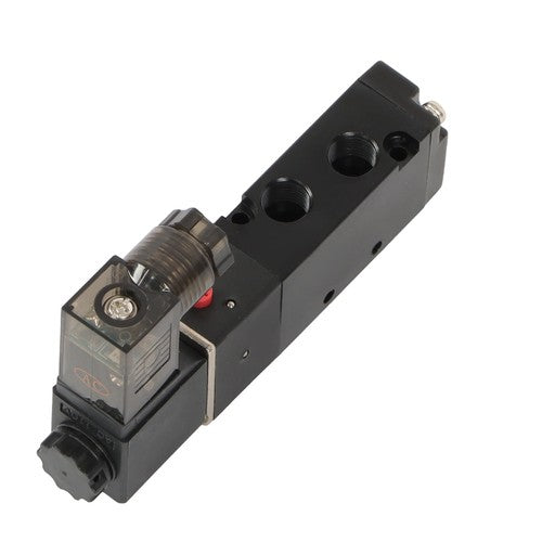 DURAFORCE 1/8'' 5 Port, 2 Position Pneumatic Solenoid Valve, 110V AC Coil, Air Return