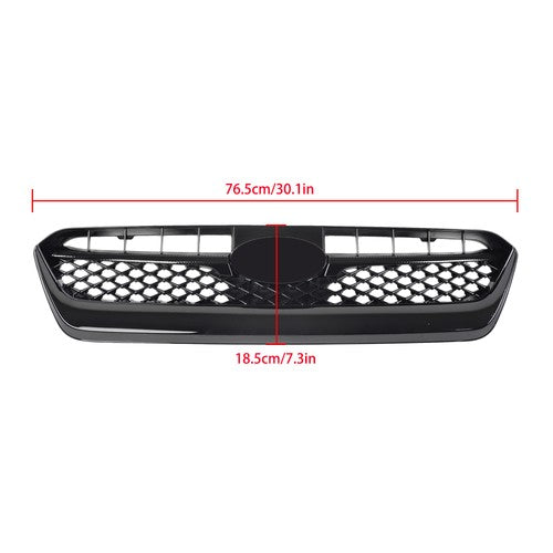 DURAFORCE For Subaru WRX/WRX STI 2015-2017 Front Grille Mesh Plastic Gloss BLK Replacement