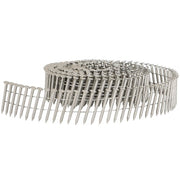 DURAFORCE 15 Degree Wire Coil 1-1/4 ×.09 Ring Shank Stainless Steel Siding Nails 1200Pcs