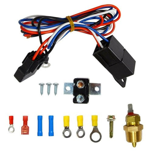 BLACK 16 Electric Radiator Fan High 3000 Cfm Thermostat Wiring Switch black-16-electric-radiator-fan-high-3000-cfm-thermostat-wiring-switch