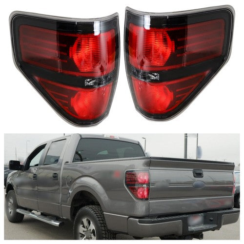 DURAFORCE Left&Right Red Rear Tail Lights Brake Lamps For Ford F-150 Pickup Truck 2009-14