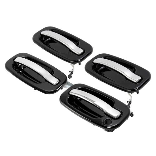 DURAFORCE 4Pcs Painted Outside Door Handles W/O Keyhole For Silverado Tahoe Sierra 99-06