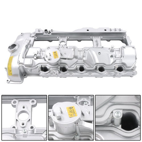 DURAFORCE For BMW 135i 335i 535i 640i 740i X3 X5 N55 Aluminum Valve Cover w/ Gasket & Cap