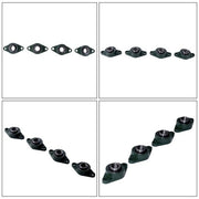 DURAFORCE UCFL206-20 Self Alignment Pillow Block Bearing 1-1/4" Bore Solid Base 4pcs ﻿
