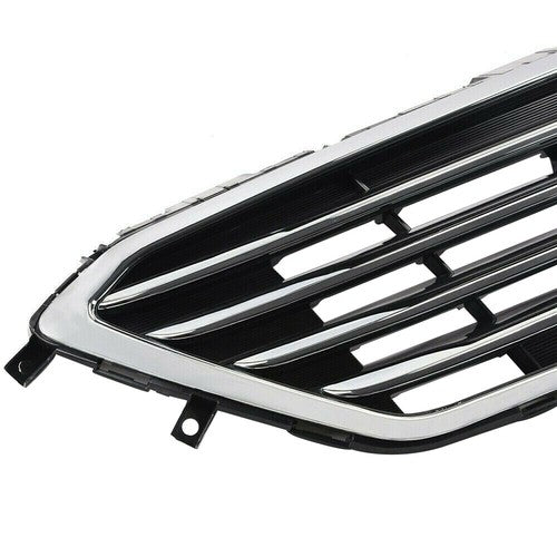 DURAFORCE Grille Bumper Assembly For Hyundai Sonata 2015 2016 2017 Upper Black Chrome